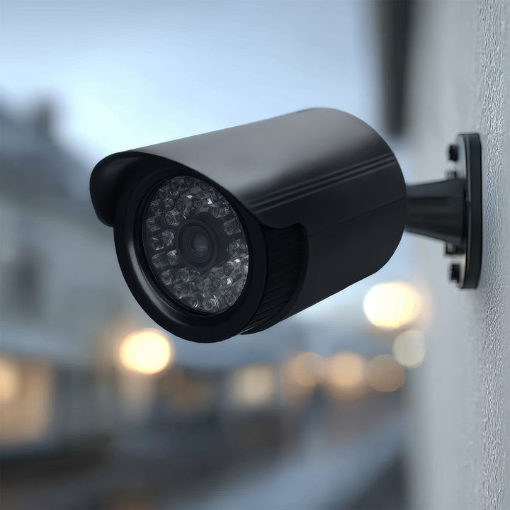 Attrappe einer Röhrenkamera, IR-LEDs, schwarz, Stromversorgung 2xAA (nicht im Lieferumfang enthalten), ABS, IR1800 B