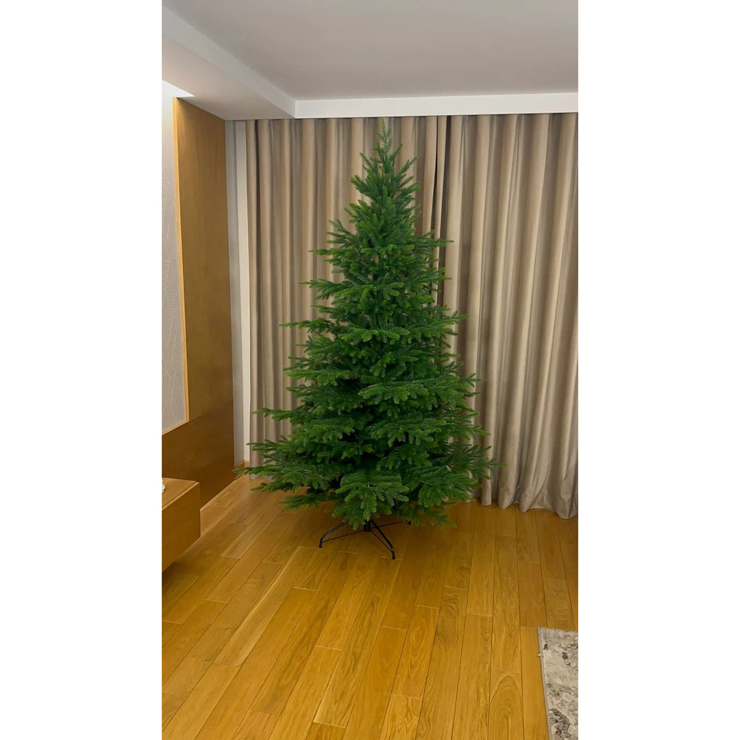 Künstlicher Weihnachtsbaum, natürliche kaukasische Fichte, PVC + PE, Höhe 220 cm