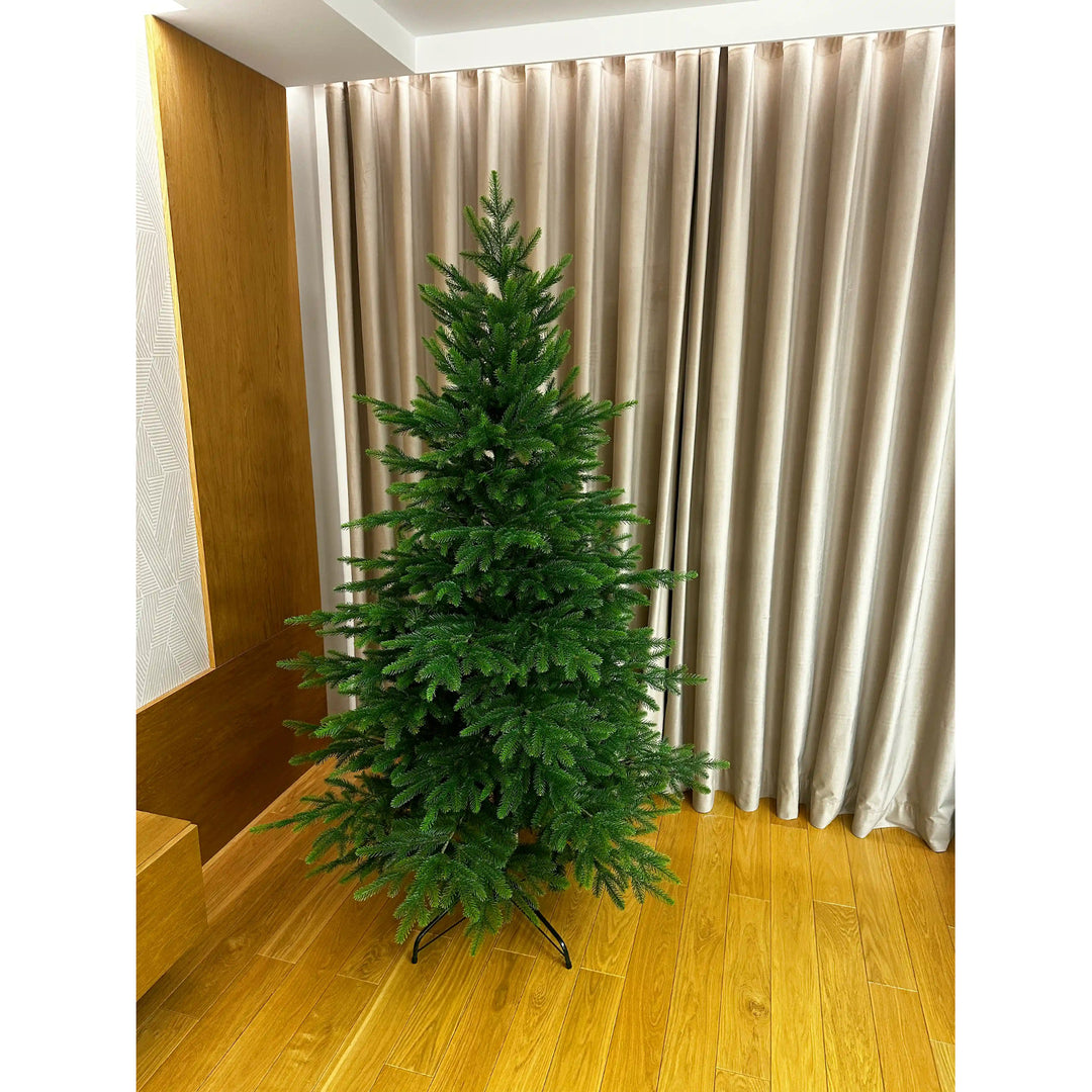 Künstlicher Weihnachtsbaum, natürliche kaukasische Fichte, PVC + PE, Höhe 190 cm