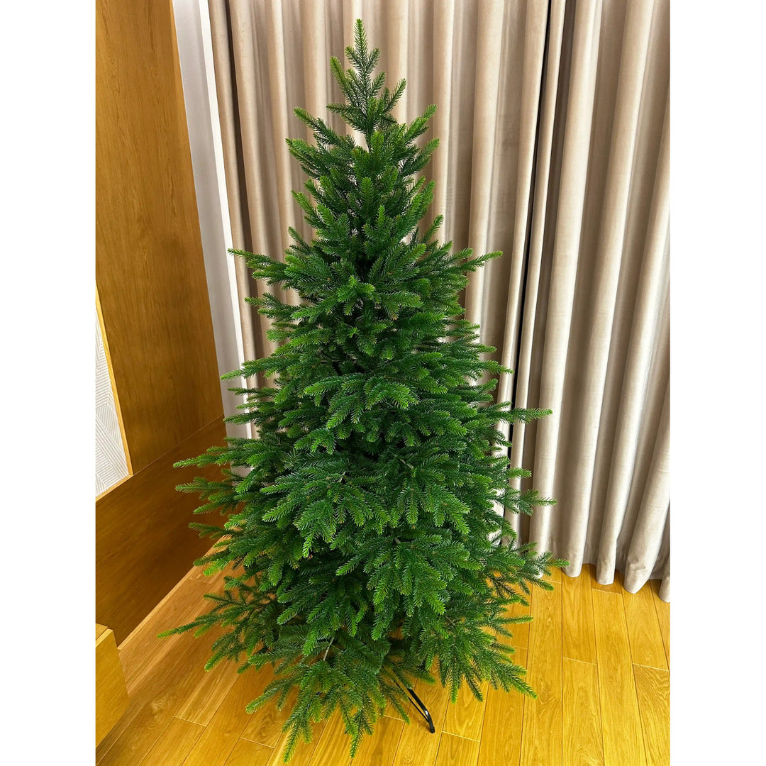 Künstlicher Weihnachtsbaum, natürliche kaukasische Fichte, PVC + PE, Höhe 160 cm
