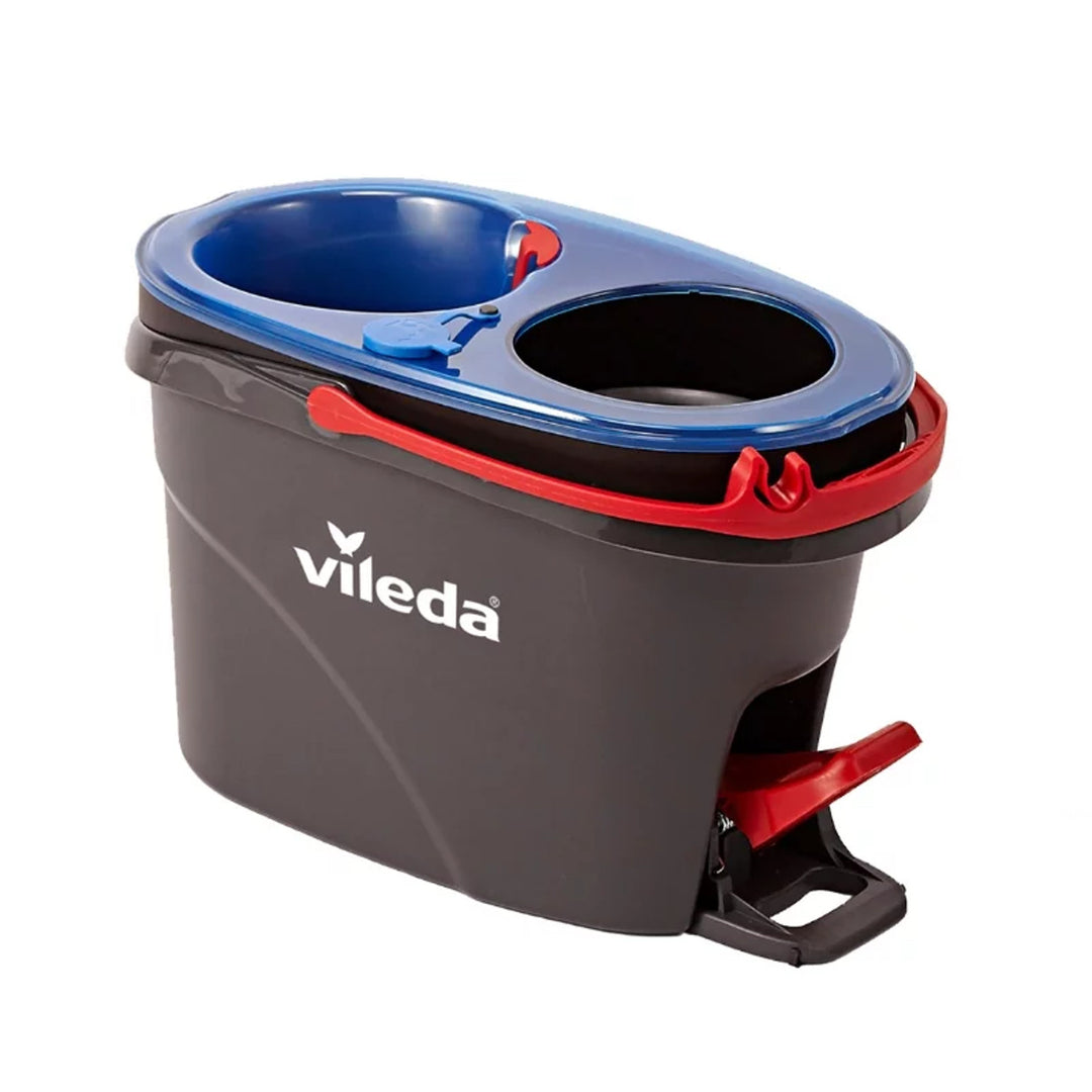 Vileda rotary mop, two compartments, centrifugation system, folding bar, easy corner cleaning, turbo H2prO + extra cartridge