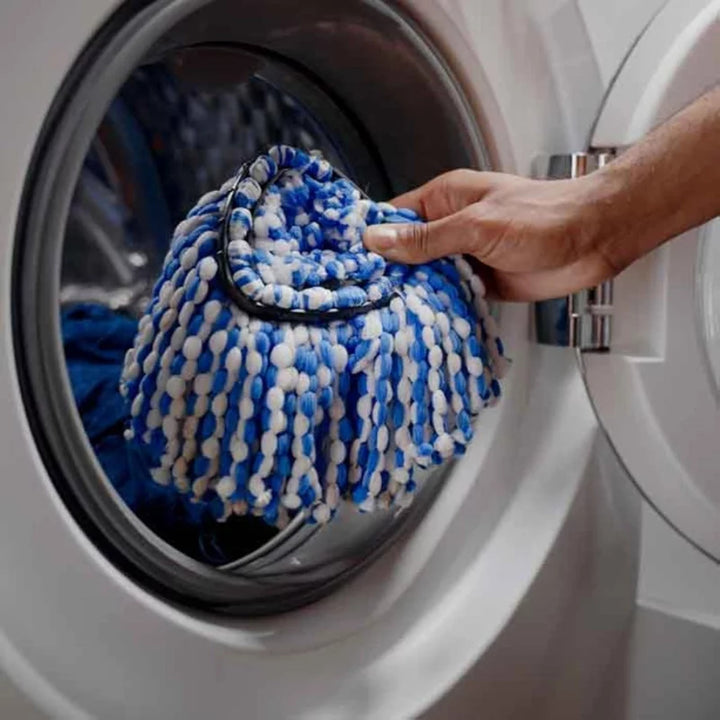 Vileda rotary mop, two compartments, centrifugation system, folding bar, easy corner cleaning, turbo H2prO + extra cartridge