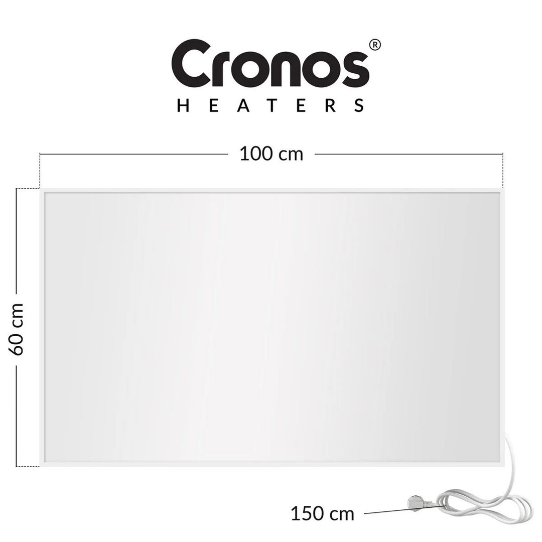 Cronos infrared heater, 800W, matte surface, ultra-thin, Carbon P800
