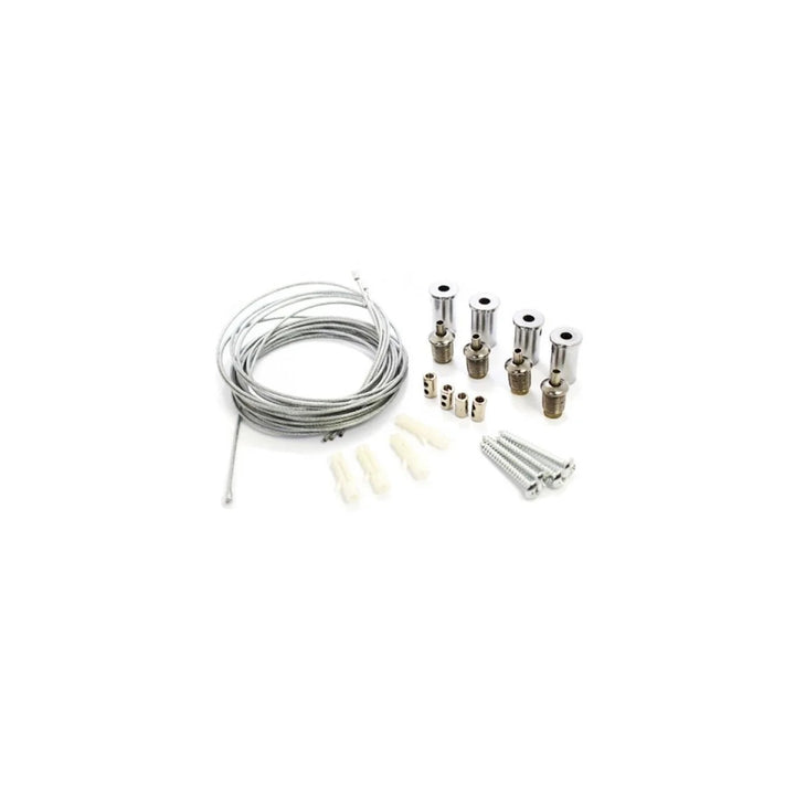 Ceiling mounting kit for Cronos radiant heaters, cord length 1m, stainless steel
