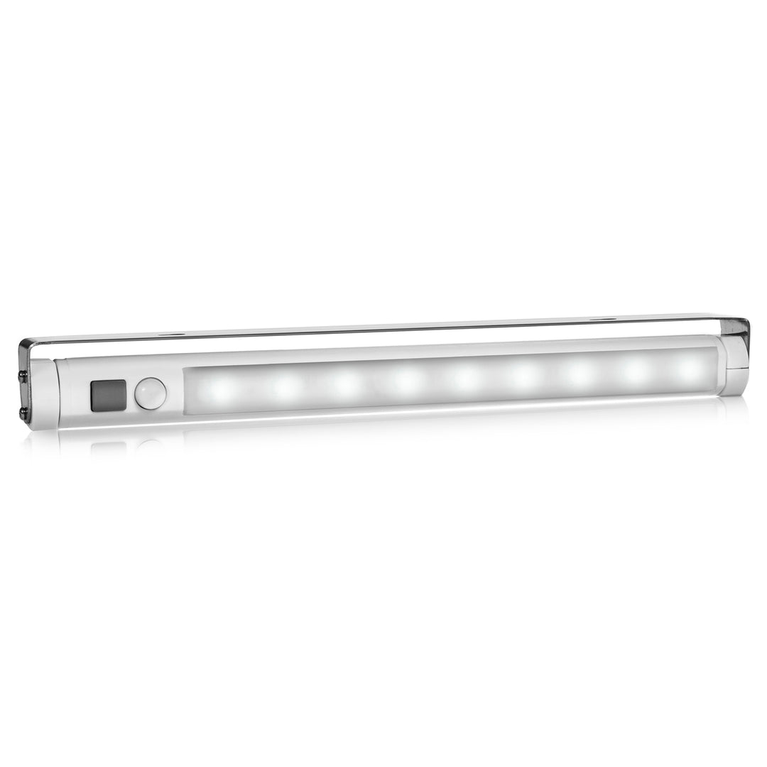 Maclean LED-Küchenleuchte, Unterbau 9 SMD, batteriebetrieben, PIR-Sensor ein/aus, MCE166 + 3x Varta Industrial LR6/AA R-06 Batterien