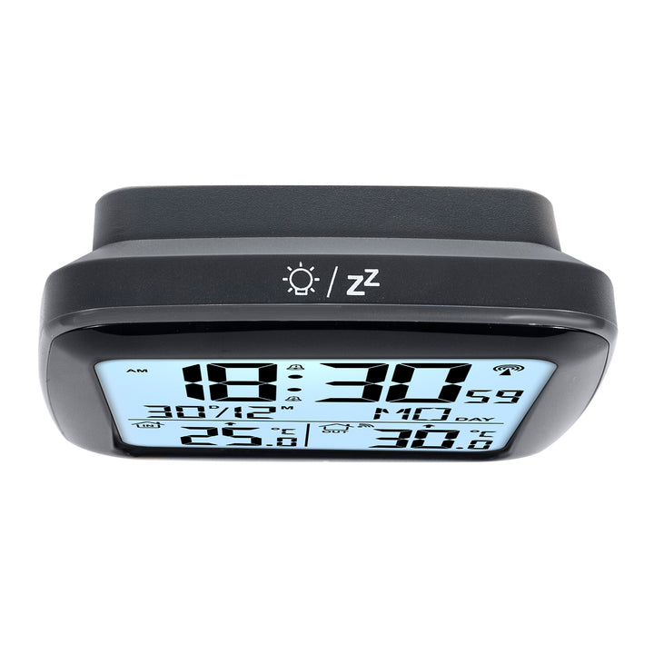 GreenBlue wireless weather station, with DCF system, calendar, alarm, GB542 + 4x Varta Industrial AAA alkaline battery