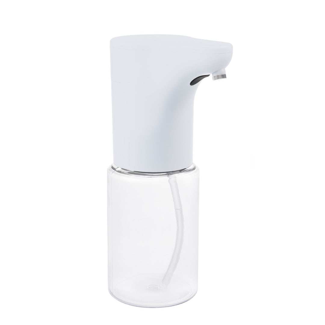 Dispensador automático Promedix, recipiente dispensador para jabones líquidos, líquidos desinfectantes, 300 ml, blanco, PR-540 W + 4 pilas Varta Industrial AA