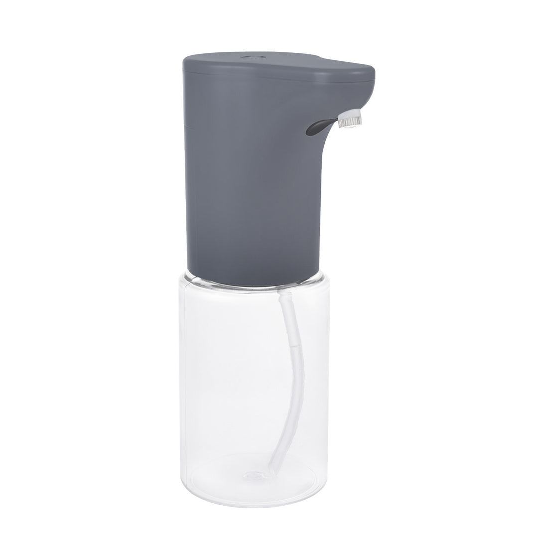 Dispensador automático Promedix, contenedor dispensador para jabones líquidos, líquidos desinfectantes, 300ml, gris, PR-540 GR + 4 pilas Varta Industrial AA
