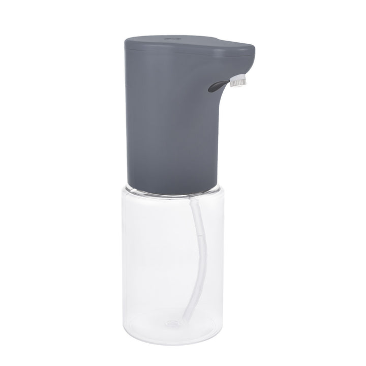 Dispensador automático Promedix, contenedor dispensador para jabones líquidos, líquidos desinfectantes, 300ml, gris, PR-540 GR + 4 pilas Varta Industrial AA
