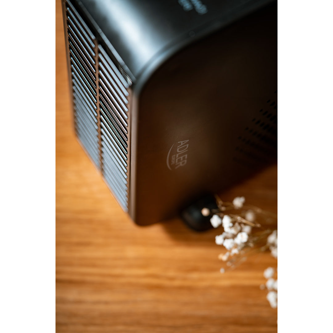 Adler fan heater, 2 power levels, max 2000W, thermostat, black, AD 7725