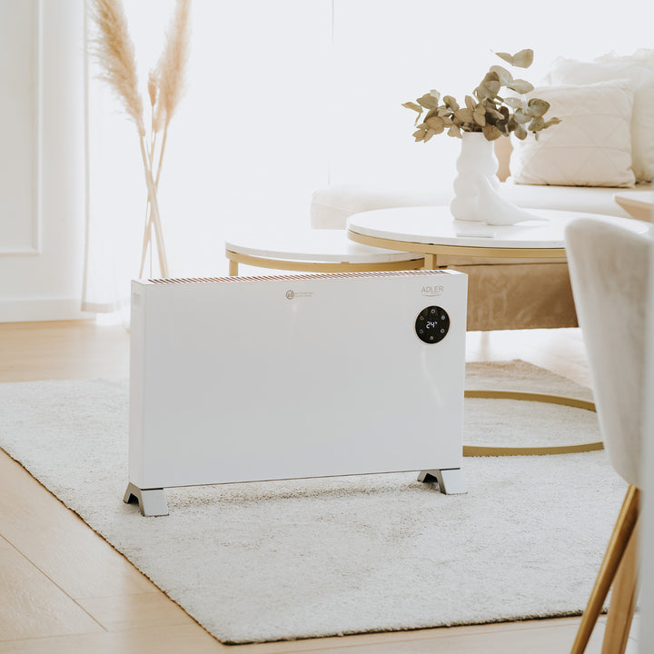 Adler convector heater, LED display, remote control, 3 heating levels, thermostat, max 2000W, AD 7752