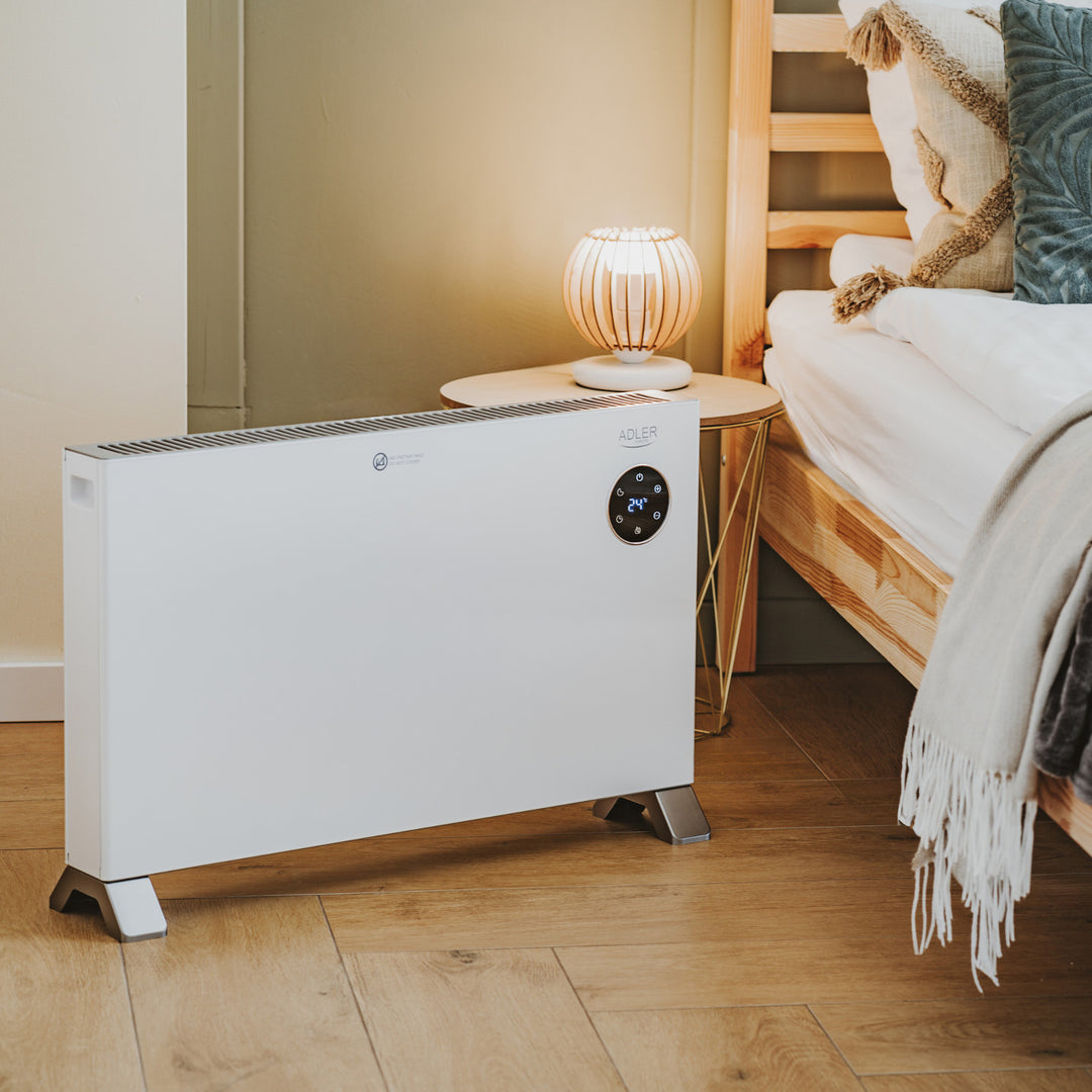 Adler convector heater, LED display, remote control, 3 heating levels, thermostat, max 2000W, AD 7752
