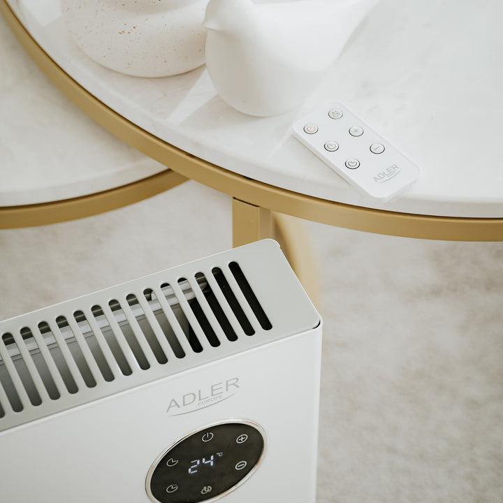 Adler convector heater, LED display, remote control, 3 heating levels, thermostat, max 2000W, AD 7752