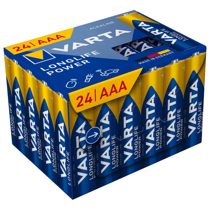 VARTA Longlife Power, 24 AAA, LR03, 1.5V alkaline batteries