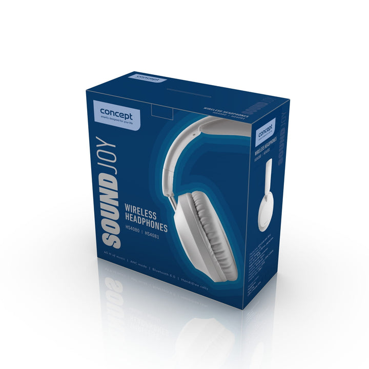 Concept SoundJoy wireless in-ear headphones, up to 45 hours playback time, Bluetooth 6.0, fast charging, active noise cancellation up to 18dB, black, HS4080