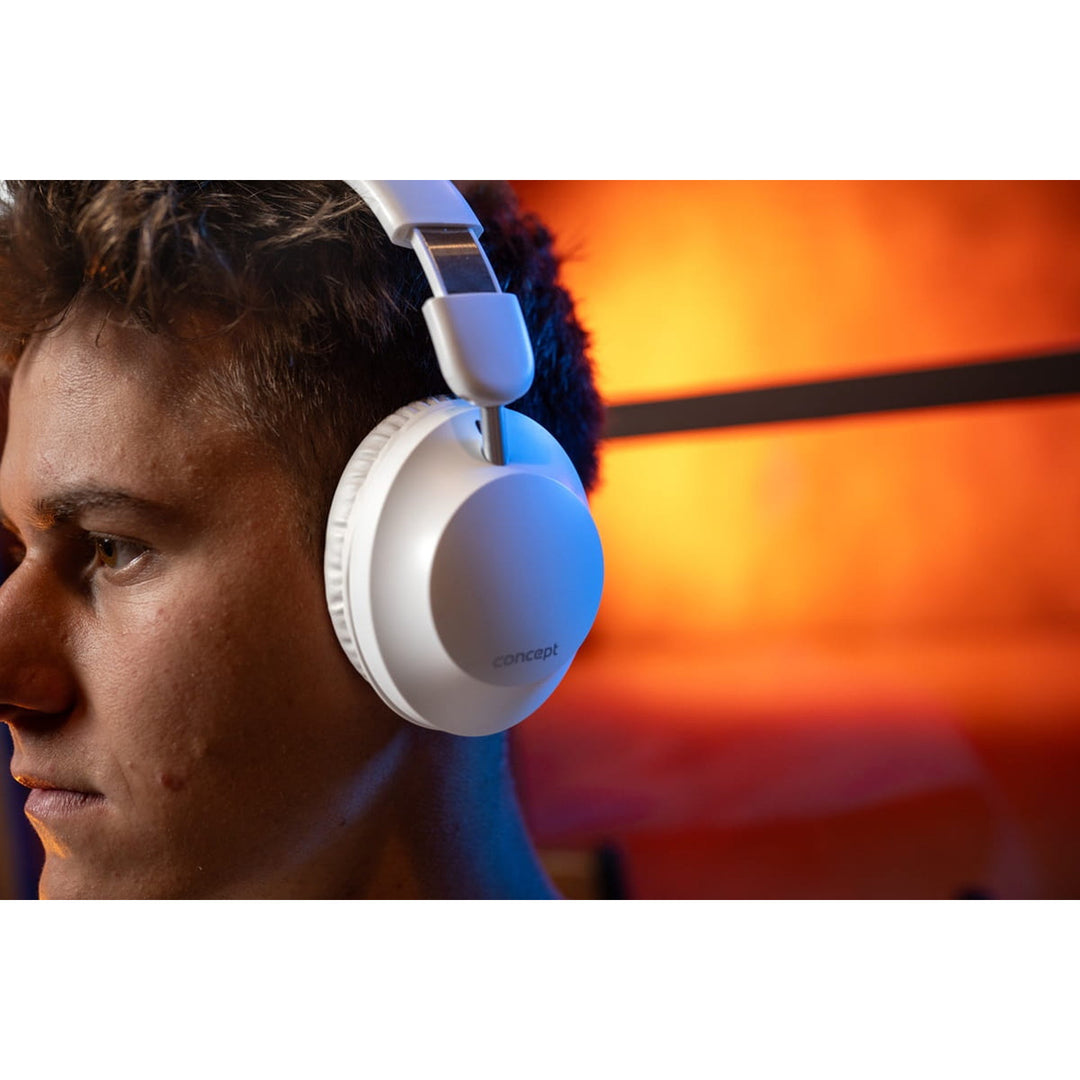Concept SoundJoy wireless in-ear headphones, up to 45 hours playback time, Bluetooth 6.0, fast charging, active noise cancellation up to 18dB, white, HS4081