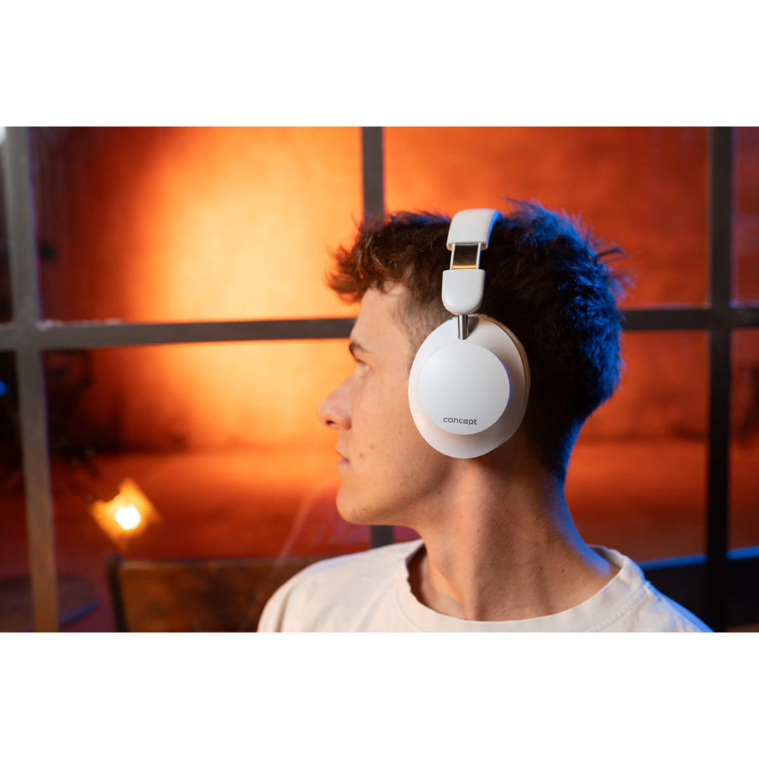 Concept SoundJoy wireless in-ear headphones, up to 45 hours playback time, Bluetooth 6.0, fast charging, active noise cancellation up to 18dB, white, HS4081