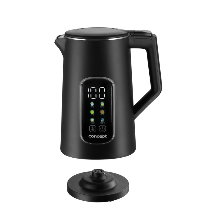 Concept electric kettle, 1.7L, temperature control, LED display, Cool touch surface, water level indicator, RK3385