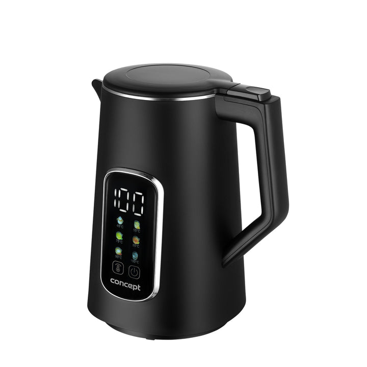 Concept electric kettle, 1.7L, temperature control, LED display, Cool touch surface, water level indicator, RK3385