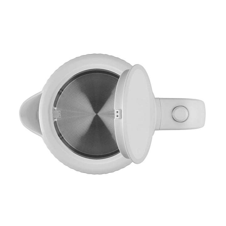 Concept plastic electric kettle, 1.7L, fluted design, triple safety system, sediment filter, water level indicator, white, RK2390