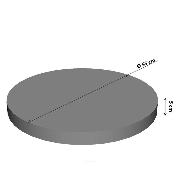 Bertoni cat bed / mattress, made of elastic foam, diameter 55 cm, Crown pattern, Ring