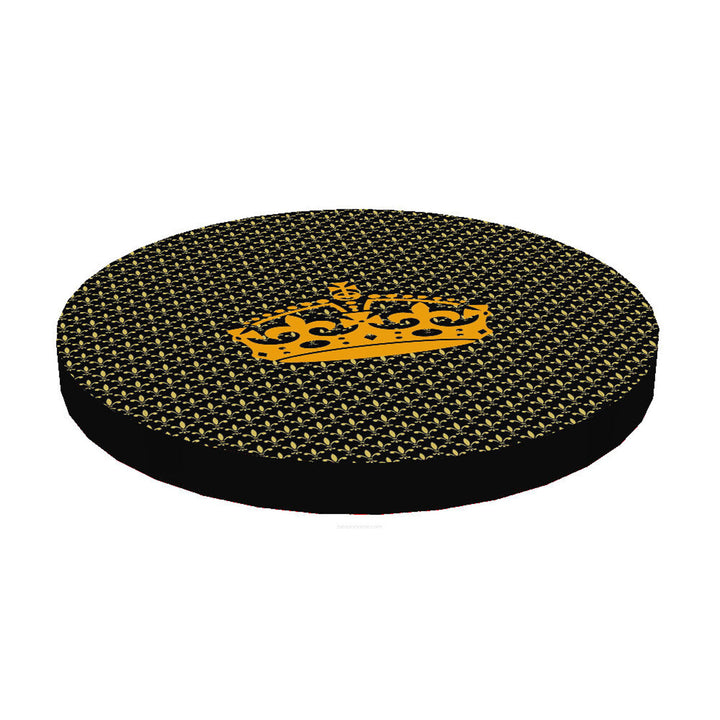 Bertoni cat bed / mattress, made of elastic foam, diameter 55 cm, Crown pattern, Ring