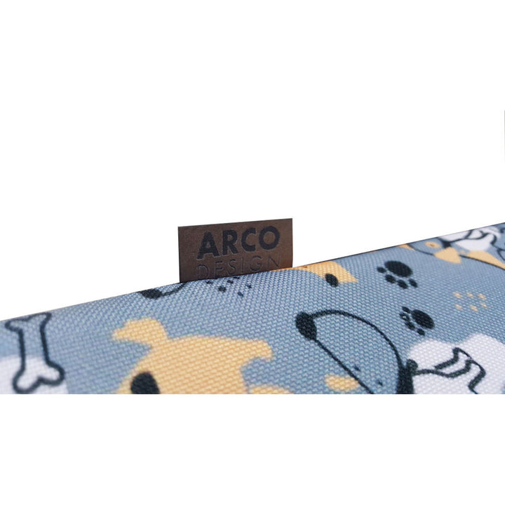 Bertoni XL dog mattress bed, foam, waterproof cover, Grey Dogs pattern, EE146