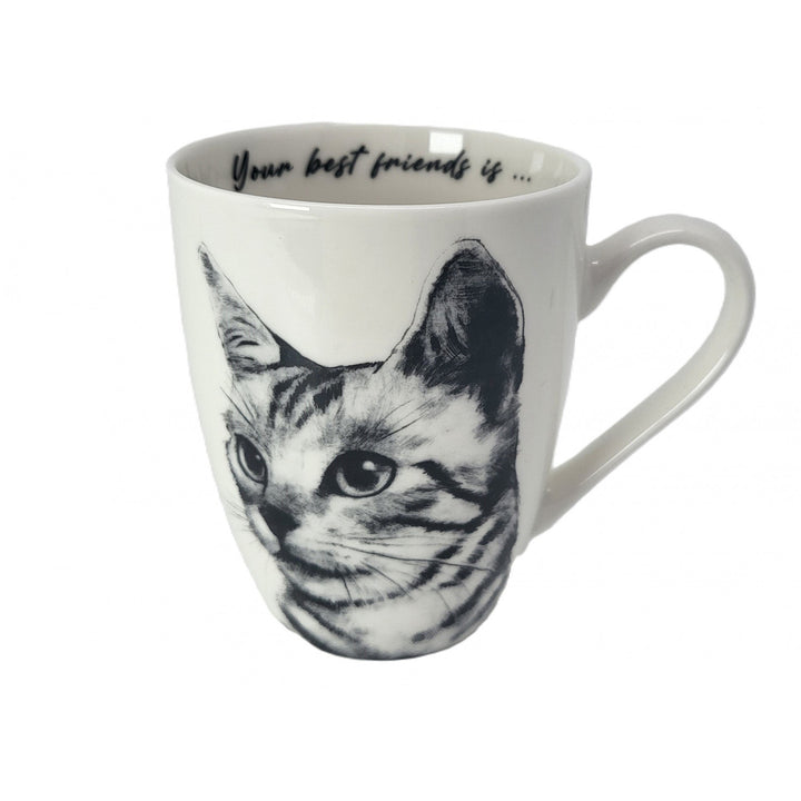 Queen Isabel porcelain mug, Sokake cat, 350ml, Q1-05218