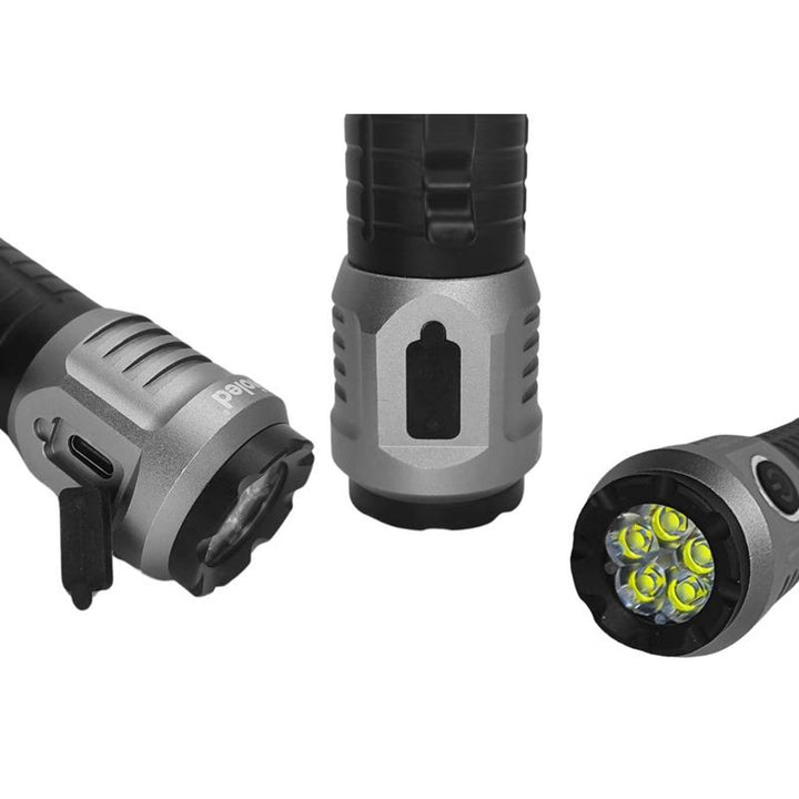 Dioled LED handheld flashlight, USB type C charging, brightness up to 2000lm, rechargeable battery included, LXL0485