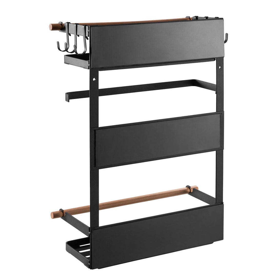 Maclean Magnetablage für Kühlschrank/Waschmaschine, schwarz, 12kg max, MC-910, 2 Stück