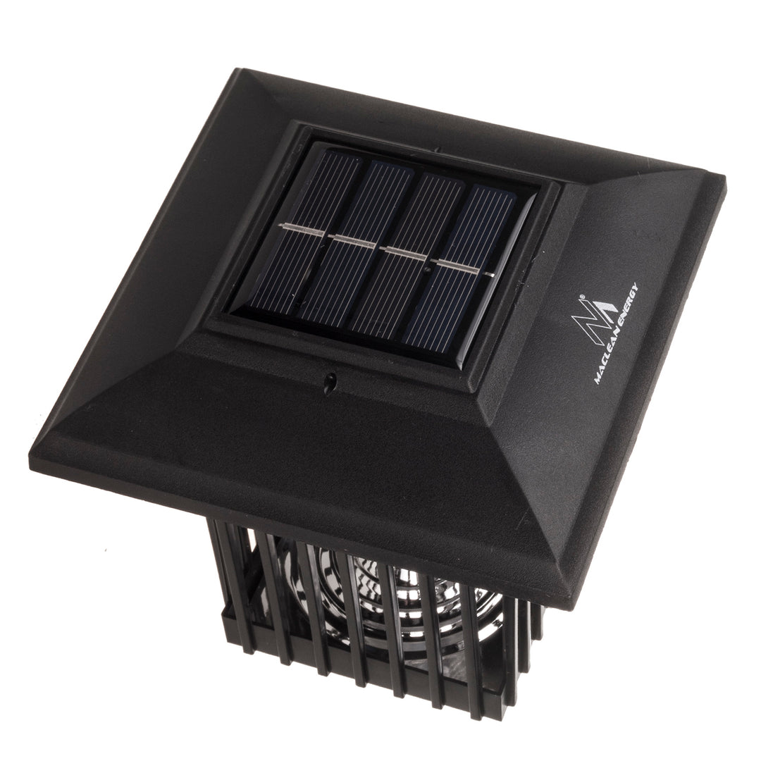 Maclean Solar LED Insektizidleuchte, IP44, LED/UV, 2*AA Ni-MH 200 mAh Akku, Solar 2V DC MCE448, 2 Stück