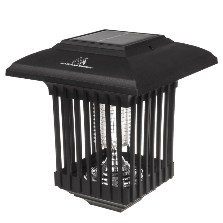 Maclean Solar LED Insektizidleuchte, IP44, LED/UV, 2*AA Ni-MH 200 mAh Akku, Solar 2V DC MCE448, 2 Stück