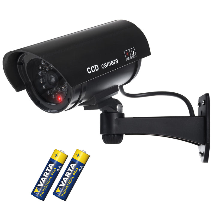 Dummy camera met knipperende LED IR1100 B IR extern + 2x Varta Industrial AA batterijen