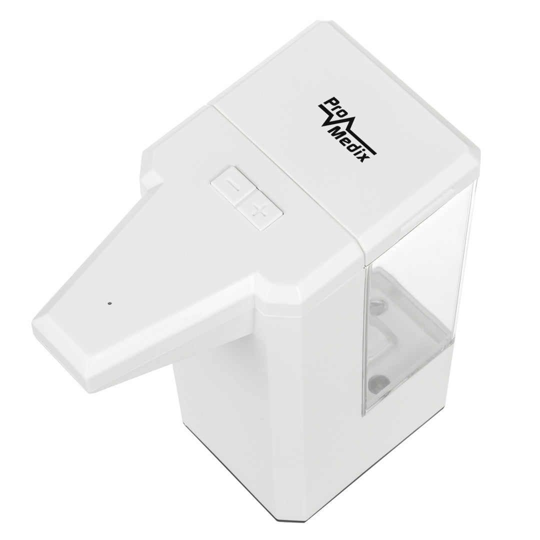 Contenedor dispensador automático de líquidos desinfectantes 500ml Promedix PR-470 + 4x pila AA Varta Industrial