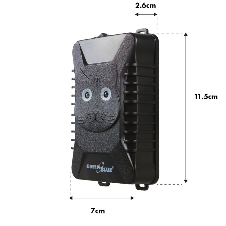 GreenBlue GB725 rodent and marten repellent with ultrasound and LED + 4x AA battery Varta Industrial