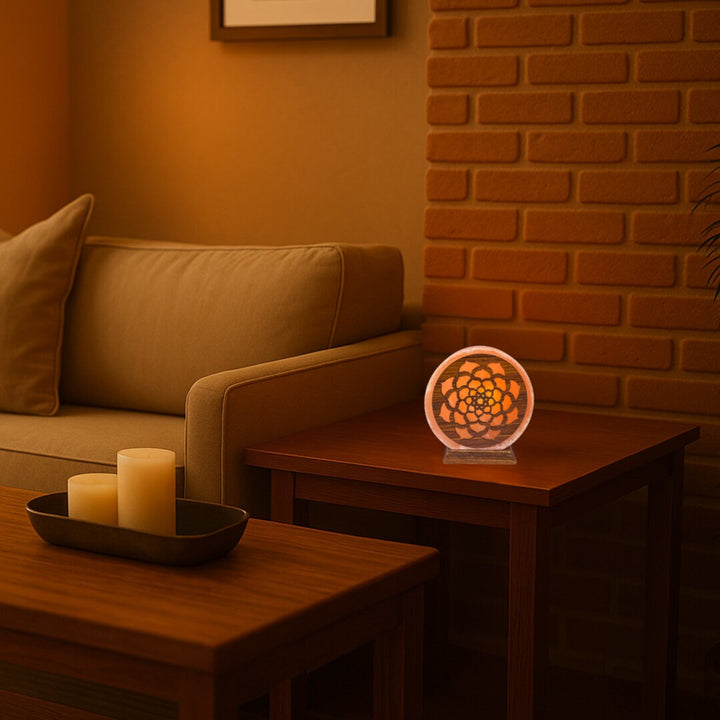 Rabalux salt lamp, E14 thread, orange, IP20, Mandali