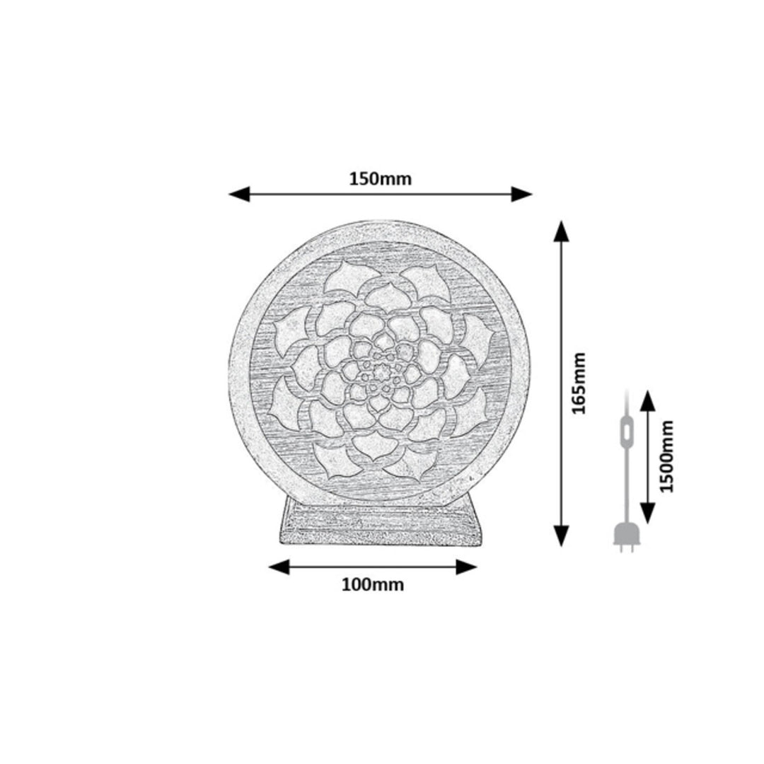 Rabalux salt lamp, E14 thread, orange, IP20, Mandali