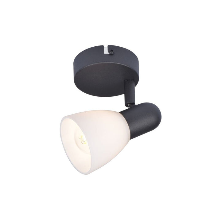 Rabalux ceiling lamp, spot, E14 bulb thread, IP20, black, Soma