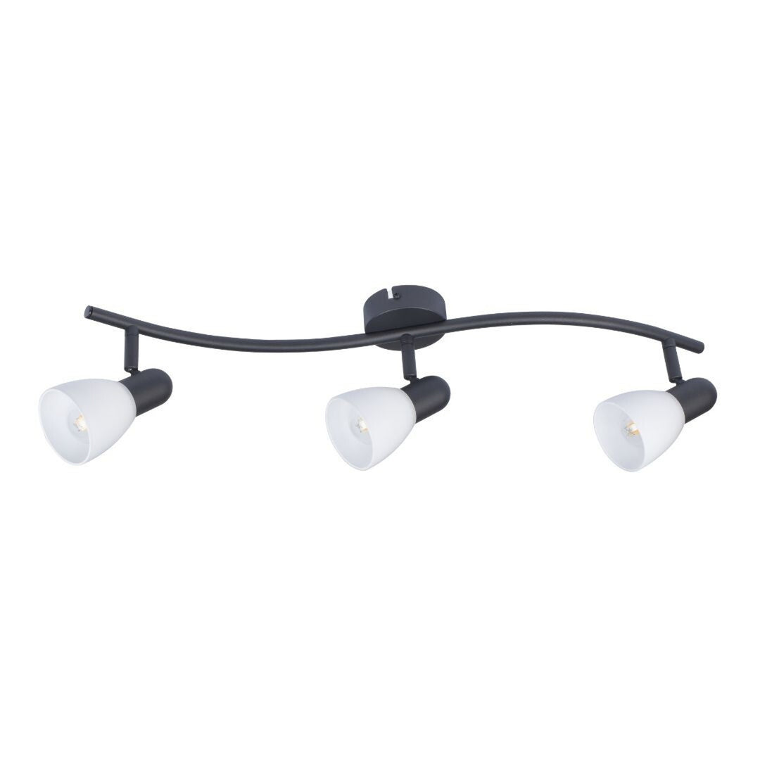 Rabalux ceiling lamp, spot, 3x E14 bulb thread, IP20, black, Soma