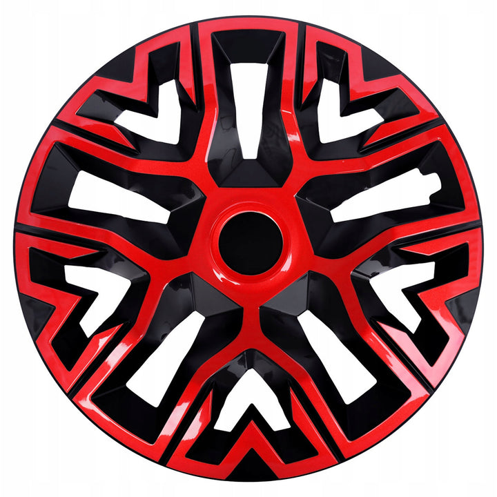 Universal hubcap 15'' NRM The Best Bicolor red-black 1 piece