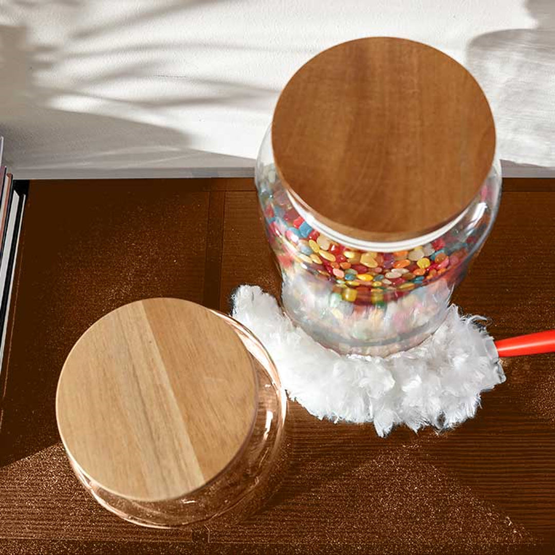 Vileda Flex&Catch dust broom, short handle, 2 cartridges included, anti-slip, flexible head, 179432