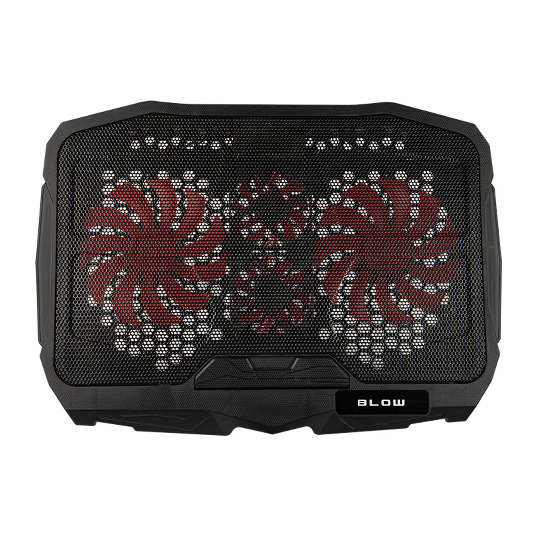Blow Hurricane laptop cooling stand, four fans, red backlight, built-in USB hub