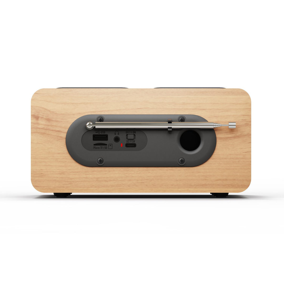 Blaupunkt portable radio, DAB+ digital radio and FM tuner, Bluetooth, headphone output, USB and microSD player, LCD display, clock and alarm function, powered by USB-C rechargeable battery, DR10CR