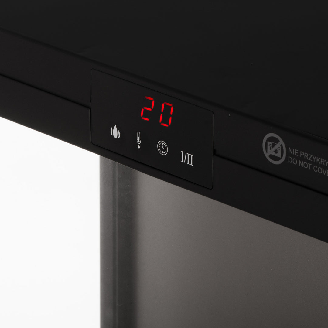 LED electric fireplace with remote control, 2 heating powers 1000W/2000W, thermostat, Adler AD 7755