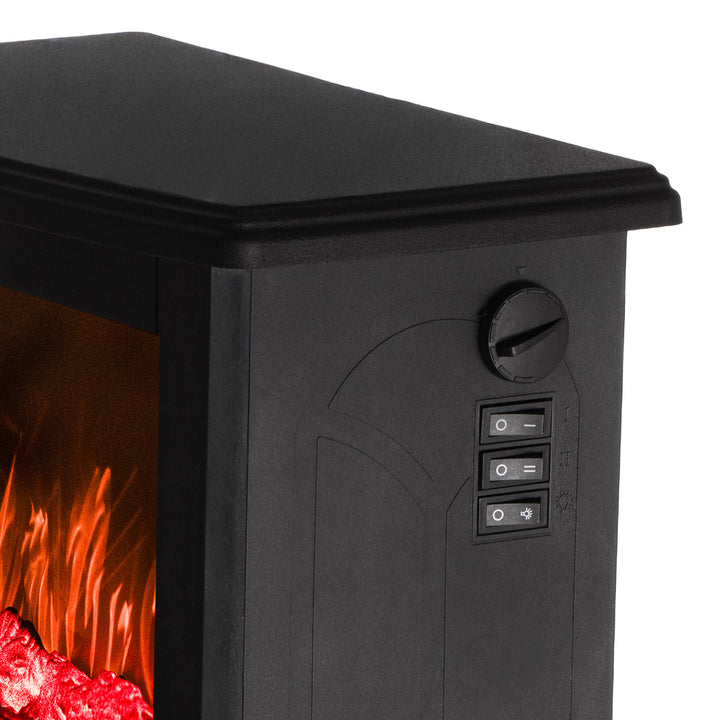 Adler electric fireplace, 2 heating levels, max power 1800W, thermostat, 3D flame effect, AD 7754