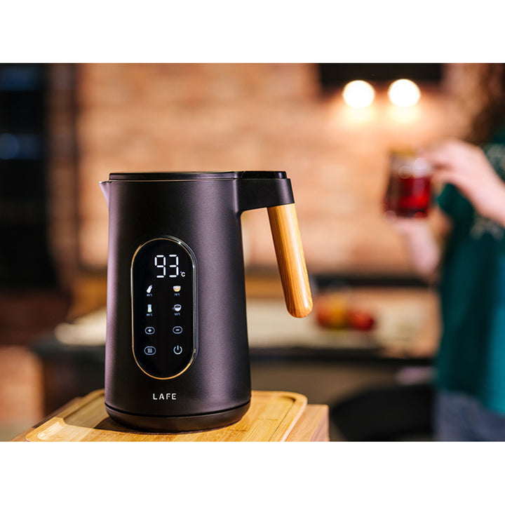 Lafe electric kettle, temperature control, double walls, capacity 1.7L, max power 2200W, KettleX Pro