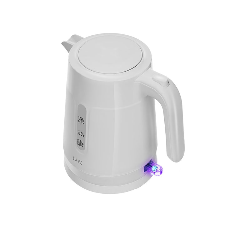 Lafe electric kettle, 1L capacity, 1500W power, white color, Essential S