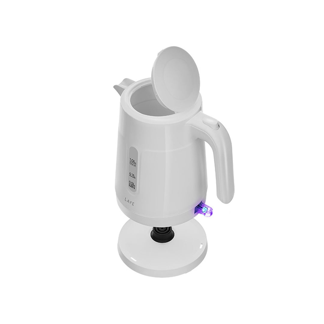 Lafe electric kettle, 1L capacity, 1500W power, white color, Essential S