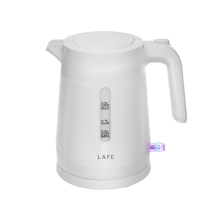Lafe electric kettle, 1L capacity, 1500W power, white color, Essential S