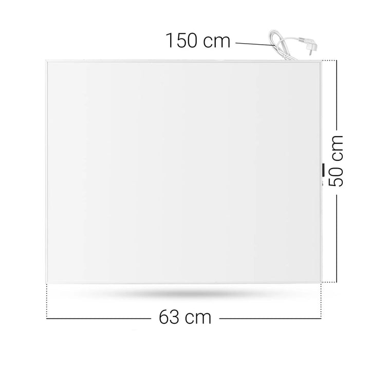 Cronos infrared heater, 300W, white, allergy-friendly, ultra-thin, matte surface, heats an area up to 9m2, Synthelith PRO CRP-300TWP White